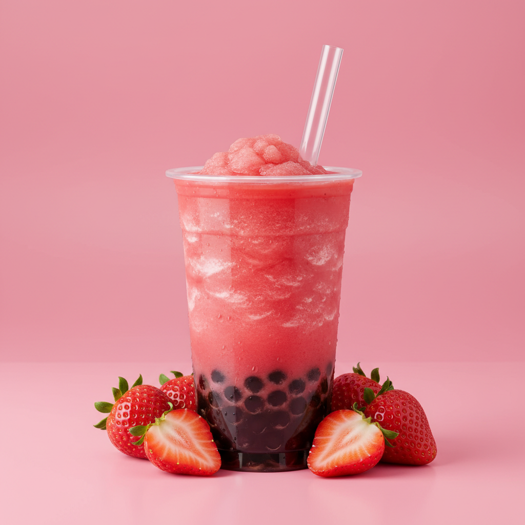 Strawberry Boba Tea