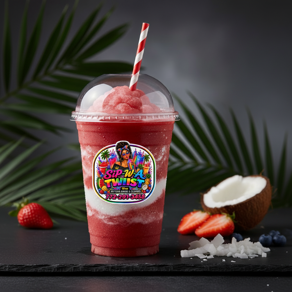 24 oz Slushie Cup with Sip-W-A-Twiist Logo