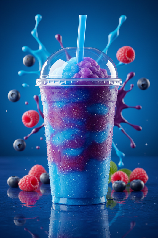 Raspberry Blue 32 oz Slushie Cup