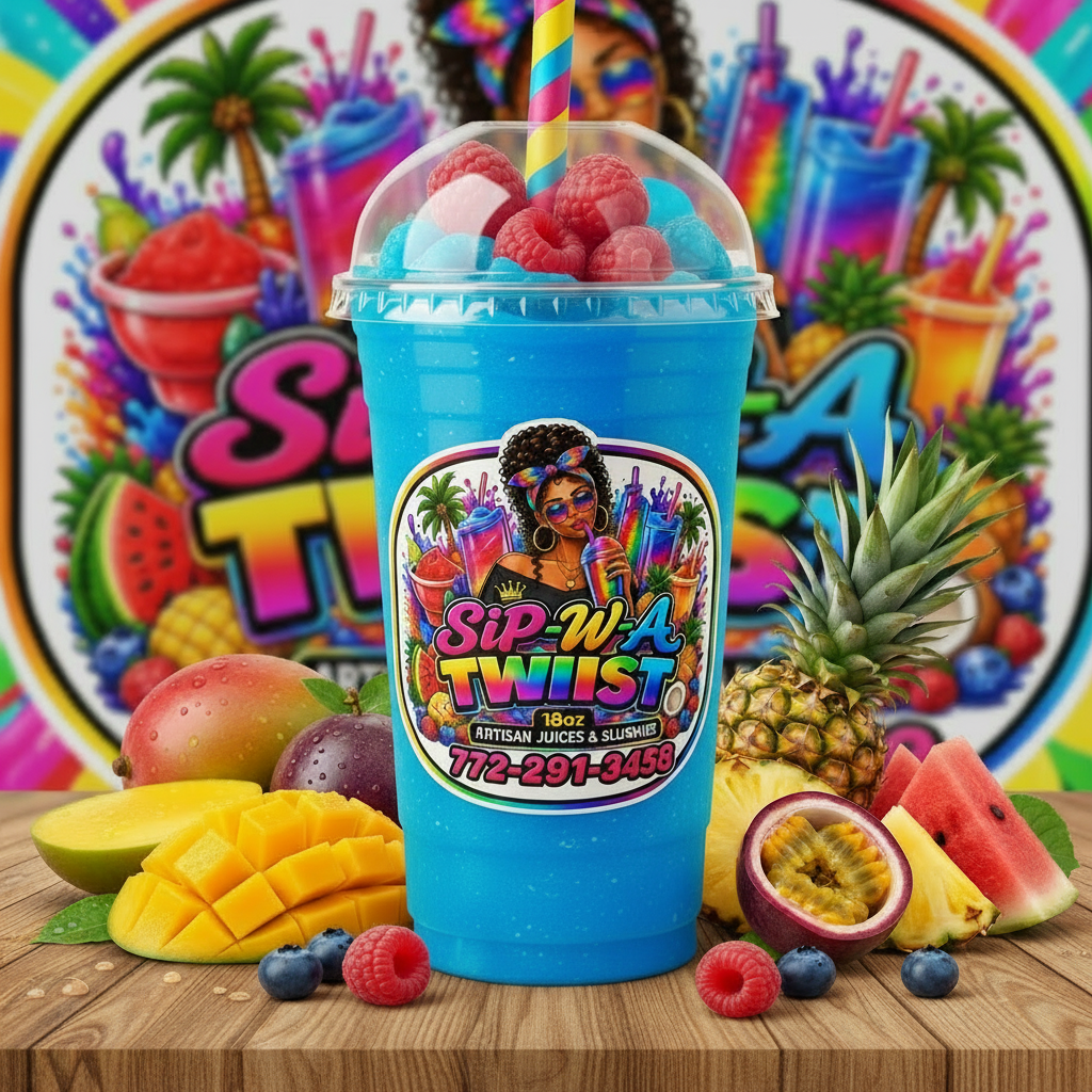 Raspberry Blue Slushie